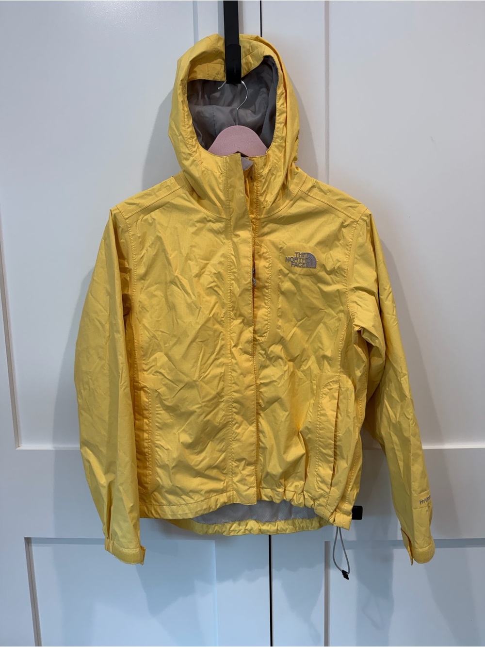 The North Face Kids Yellow Hooded Rain Jacket